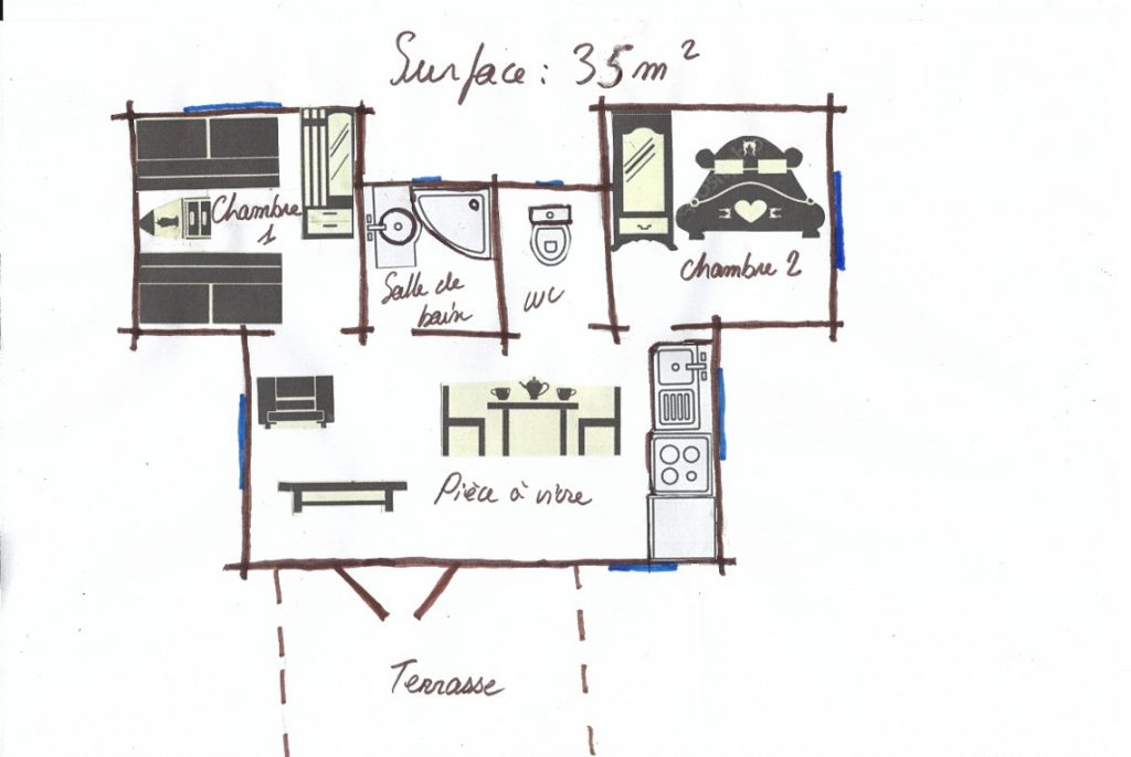 Chalet 4/5 people