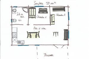 Chalet for 4/6 people with disabled access 2